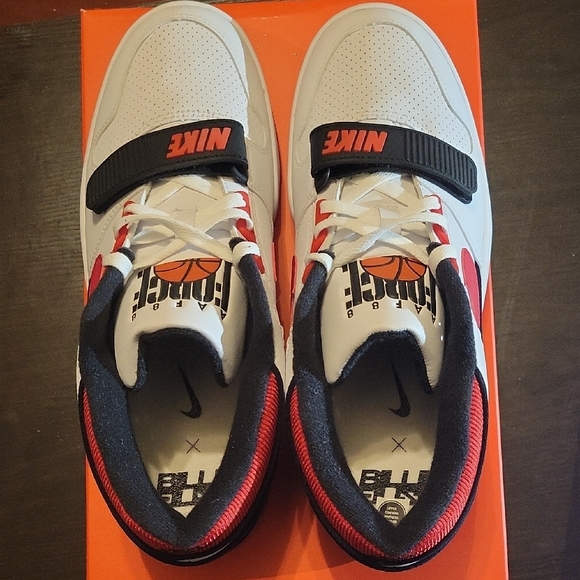 Nike Air Alpha Force 88 SP Billie Ellish Fire Red White Mens 12.5 NWT OG ALL - Picture 6 of 10